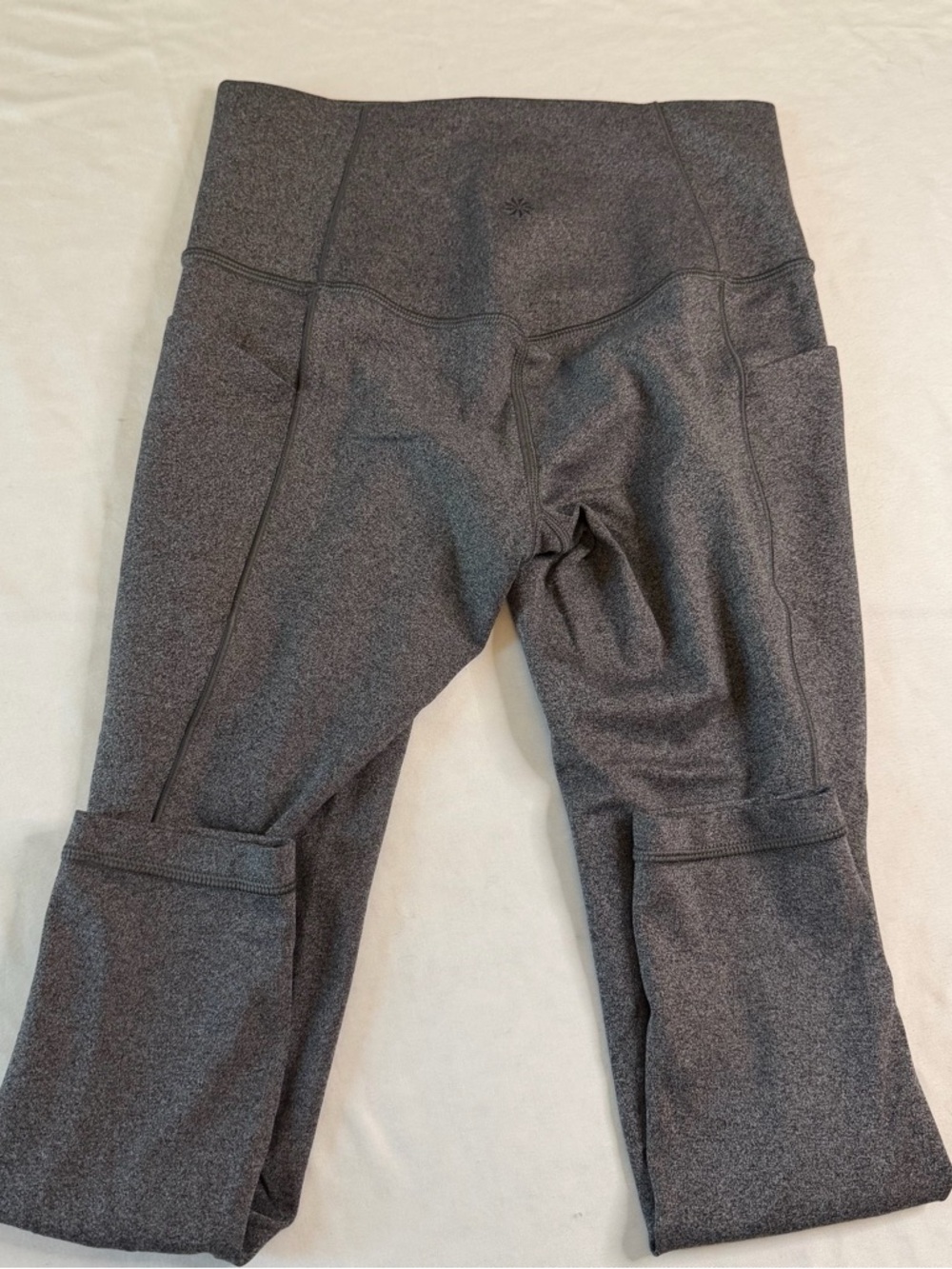 Athleta Salutation 7/8 Tight Powervita Gray XSP Petite Leggings - Picture 4 of 5